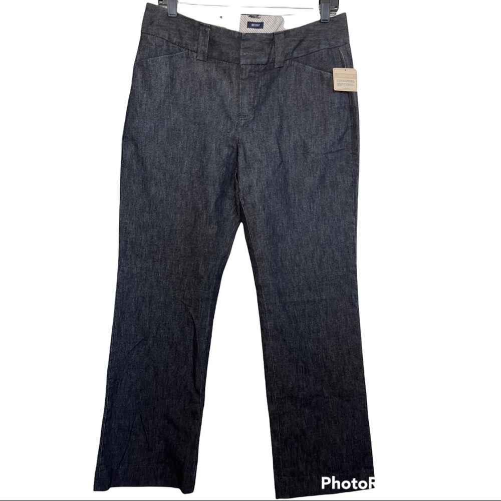 GAP Dark Wash Low Rise Curvy Flare Denim Trouser Pants Size 10